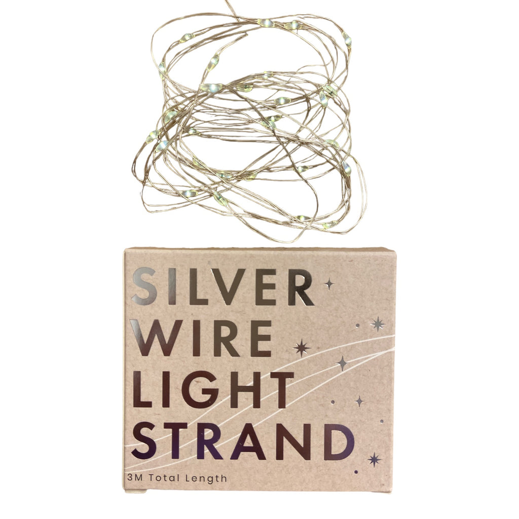 Lisa Angel 30 Battery Powered LED Silver Wire String Lights