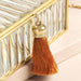 Lisa Angel Large Ribbed Glass Jewellery Box in Gold