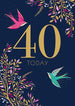 The Art File 40th Birthday Card