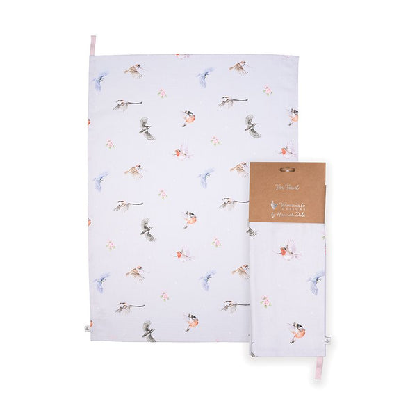 Wrendale 'Feathered Friends' Bird Tea Towel