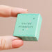 Lisa Angel Tiny Matchbox Ceramic Cat Token