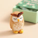 Lisa Angel Tiny Matchbox Ceramic Owl Token