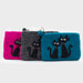Ancient Wisdom Natural Felt Zipper Pouch - Two Cats