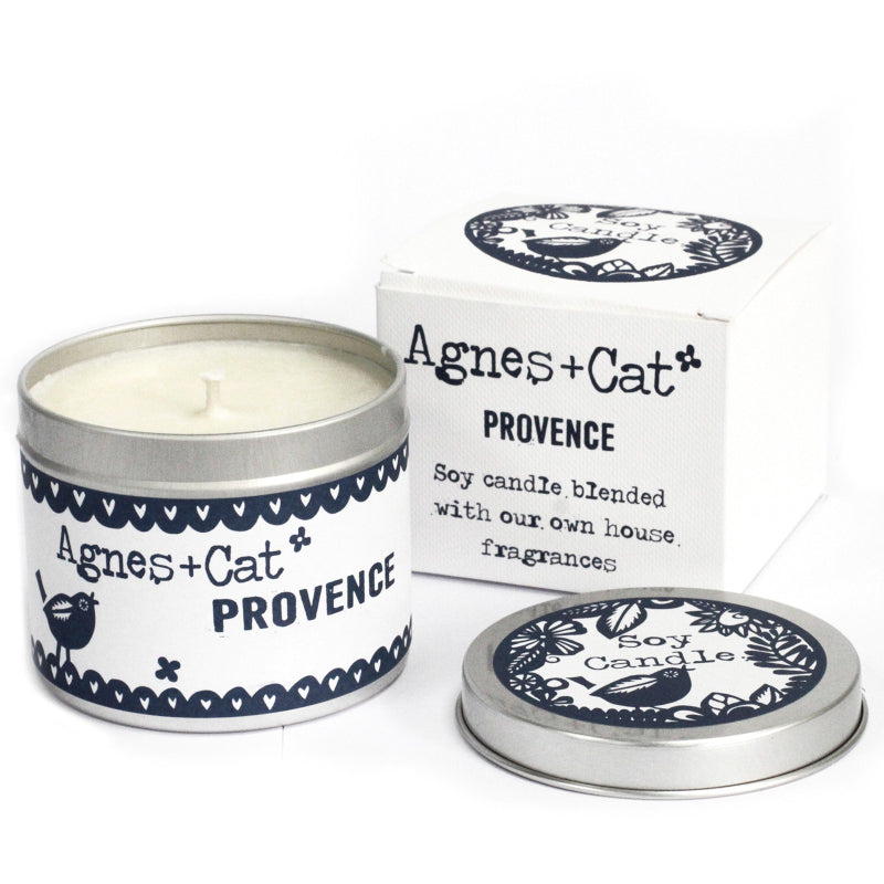 Agnes + Cat Soy Wax Tin Candle - Provence