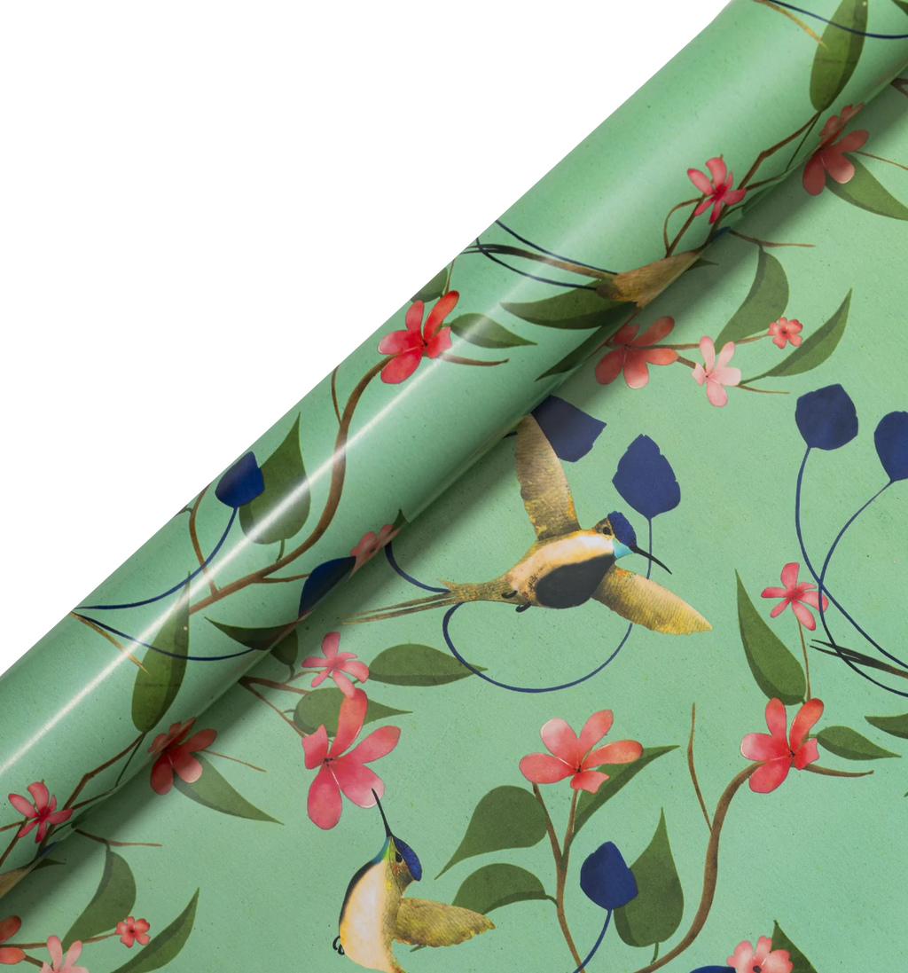Lagom Design Marvellous Hummingbird Roll Wrap, 3 Metres