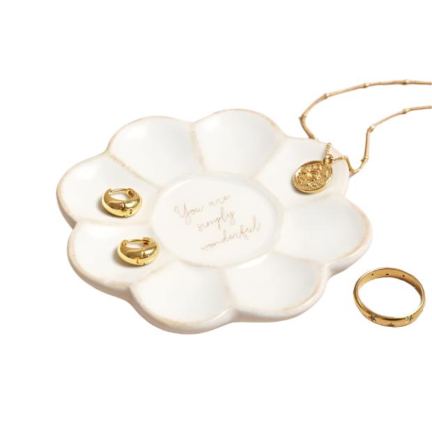Lisa Angel You Are Wonderful Flower Trinket Dish