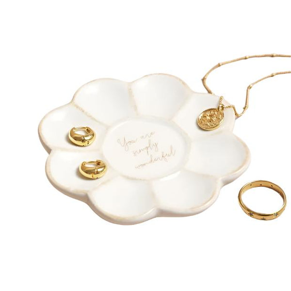 Lisa Angel You Are Wonderful Flower Trinket Dish
