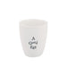 East of India Porcelain Egg Cup - Good Egg
