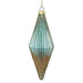 Gisela Graham Glass Shape - Turquoise/Gold Dipped Teardrop