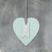 East of India Wooden Blue Heart - Baby Boy