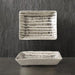 East of India Hand Painted Oblong Dish - Painted Stripe