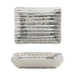 East of India Hand Painted Oblong Dish - Painted Stripe