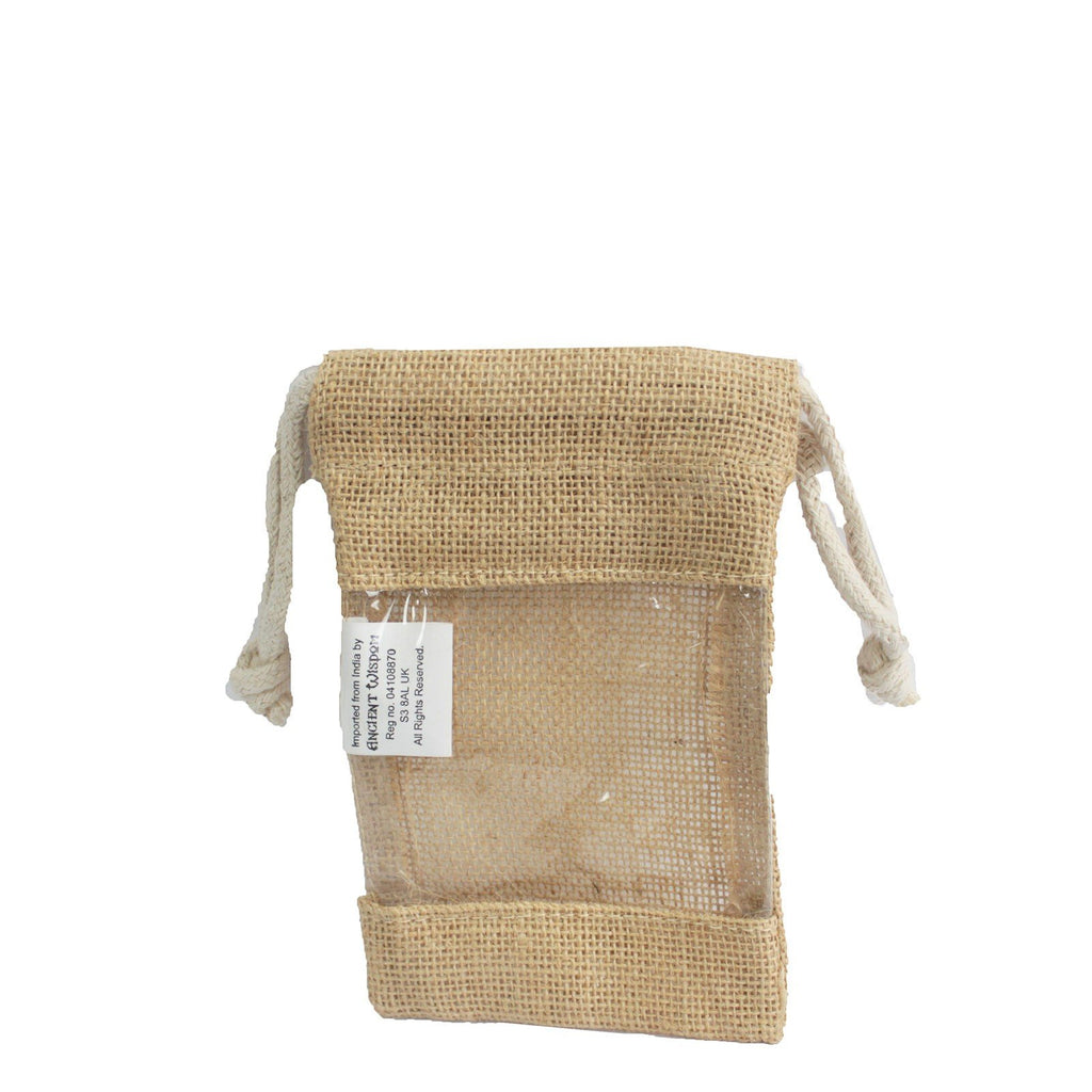 Ancient Wisdom Small - Jute Window Bag