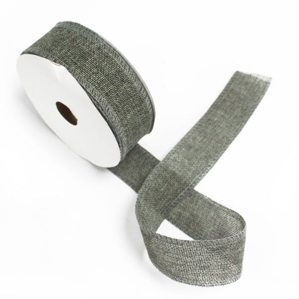 Ancient Wisdom Natural Texture Ribbon - Charcoal