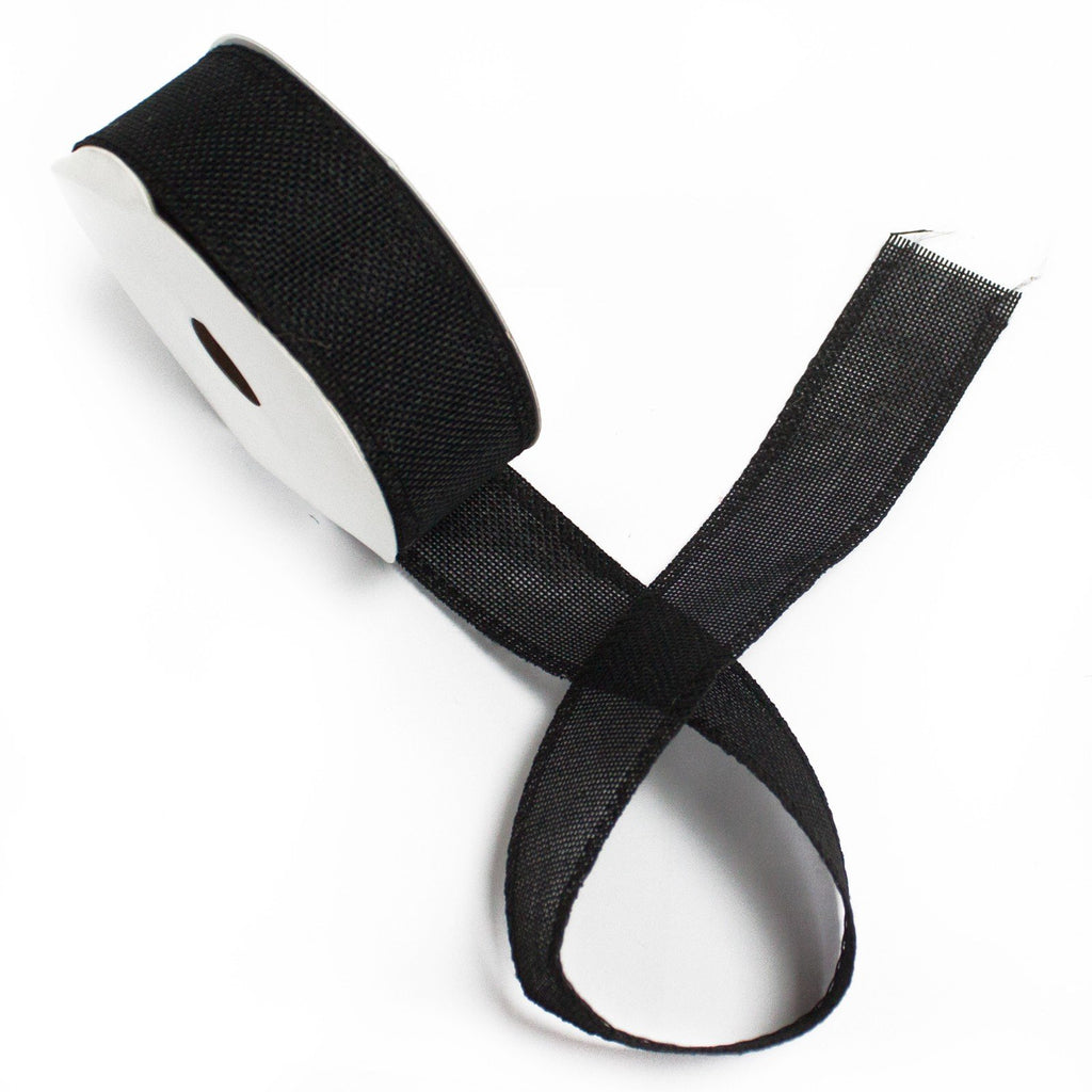 Ancient Wisdom Natural Texture Ribbon - Black