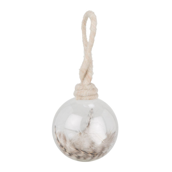 Clear Feather Bauble