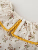 Baby Girl Mustard Floral Print Bodysuit With Headband