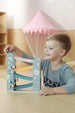 Wooden Car Slider with 4 Mini Cars