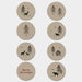 East of India Sticker Sheet - Kraft - Forest