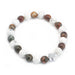 Ancient Wisdom Set of 2 Gemstones Friendship Bracelets - Peace - Picasso Jasper & White Howlite
