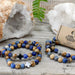 Ancient Wisdom Set of 2 Gemstones Friendship Bracelets - Support - Sodalite & Picturestone