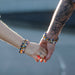 Ancient Wisdom Set of 2 Gemstones Friendship Bracelets - Love - Amethyst & Rose Quartz