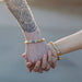 Ancient Wisdom Set of 2 Gemstones Friendship Bracelets - Eternity - Leopard Jasper & Lava Stone