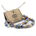 Ancient Wisdom Set of 2 Gemstones Friendship Bracelets - Love - Amethyst & Rose Quartz