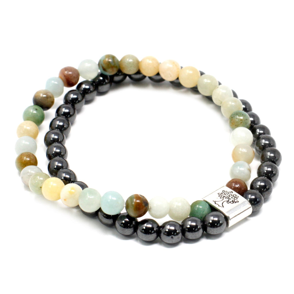 Ancient Wisdom Magnetic Gemstone Bracelet - Amazonite