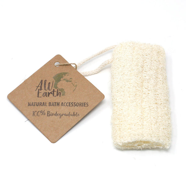 Ancient Wisdom Natural Loofah Scrub on Rope - 5"