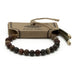 Ancient Wisdom 18K Gold Plated Gemstone Moss String Bracelet - Picasso Jasper