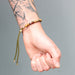 Ancient Wisdom 18K Gold Plated Gemstone Moss String Bracelet - Picasso Jasper