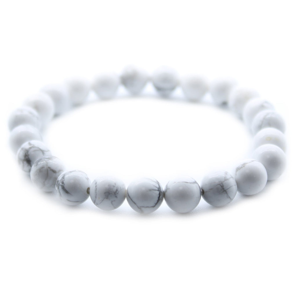 Ancient Wisdom Gemstone Power Bracelet - White Jasper
