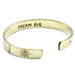 Ancient Wisdom Inspiration Bracelet - Brass Sunrise, Galaxy, Stars, Earth