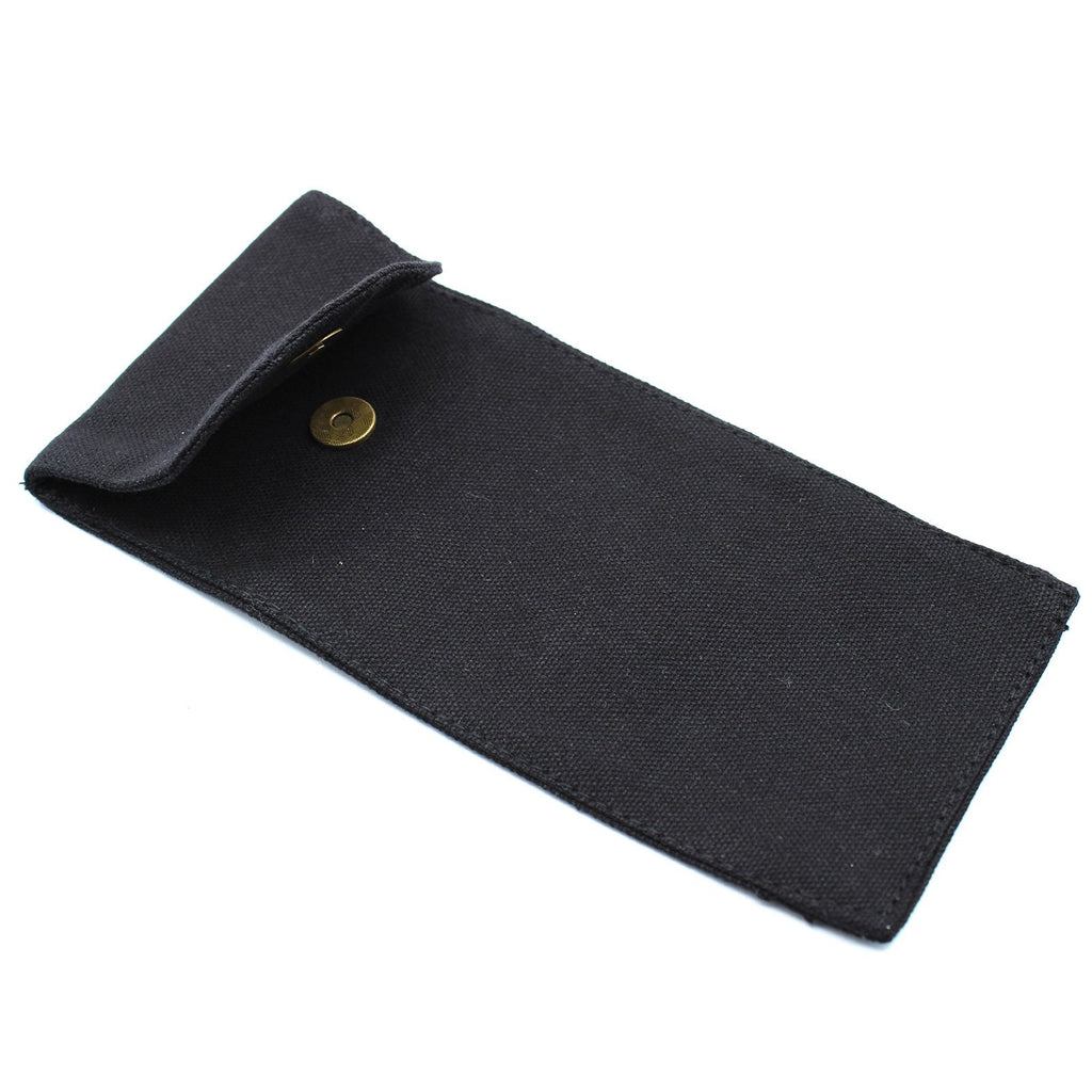 Ancient Wisdom Cotton Pouch To Fit Gemstone Face Rollers - Black