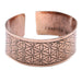 Ancient Wisdom Copper Tibetan Bracelet - Flower of Life
