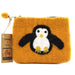 Ancient Wisdom Natural Felt Zipper Pouch - Cute Penguin
