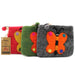 Ancient Wisdom Natural Felt Zipper Pouch - Big Butterfly