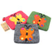 Ancient Wisdom Natural Felt Zipper Pouch - Big Butterfly