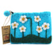 Ancient Wisdom Natural Felt Zipper Pouch - Flower Garden