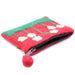 Ancient Wisdom Natural Felt Zipper Pouch - Flower Garden