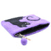 Ancient Wisdom Natural Felt Zipper Pouch - Black Cat