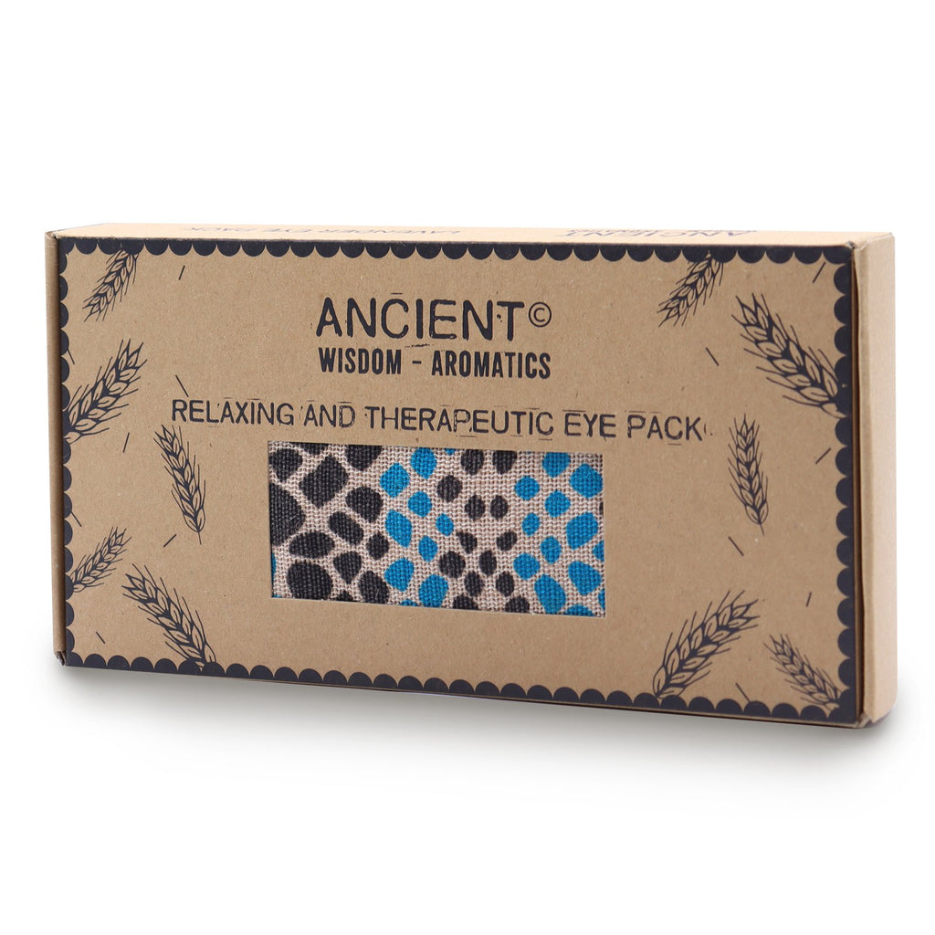 Ancient Wisdom Lavender Natural Cotton and Juco Eye Pillow in Gift Box - Blue Viper