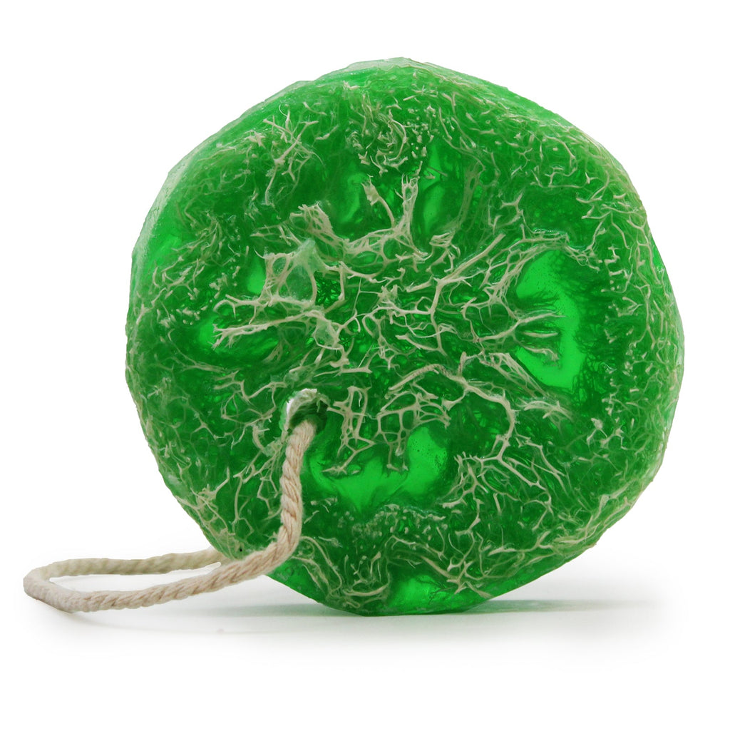 Ancient Wisdom Fruity Scrub Soap on a Rope - Mango