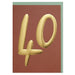 Raspberry Blossom Age 40 Birthday Card