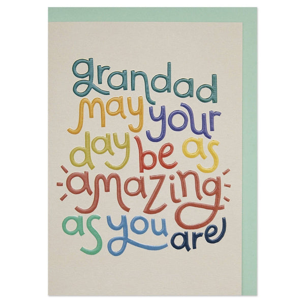 Raspberry Blossom Grandad May Your Day Be As Amazing As You Are Birthday Card