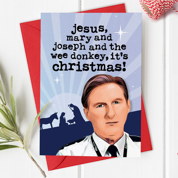 Line of Duty Ted Hastings Christmas Card