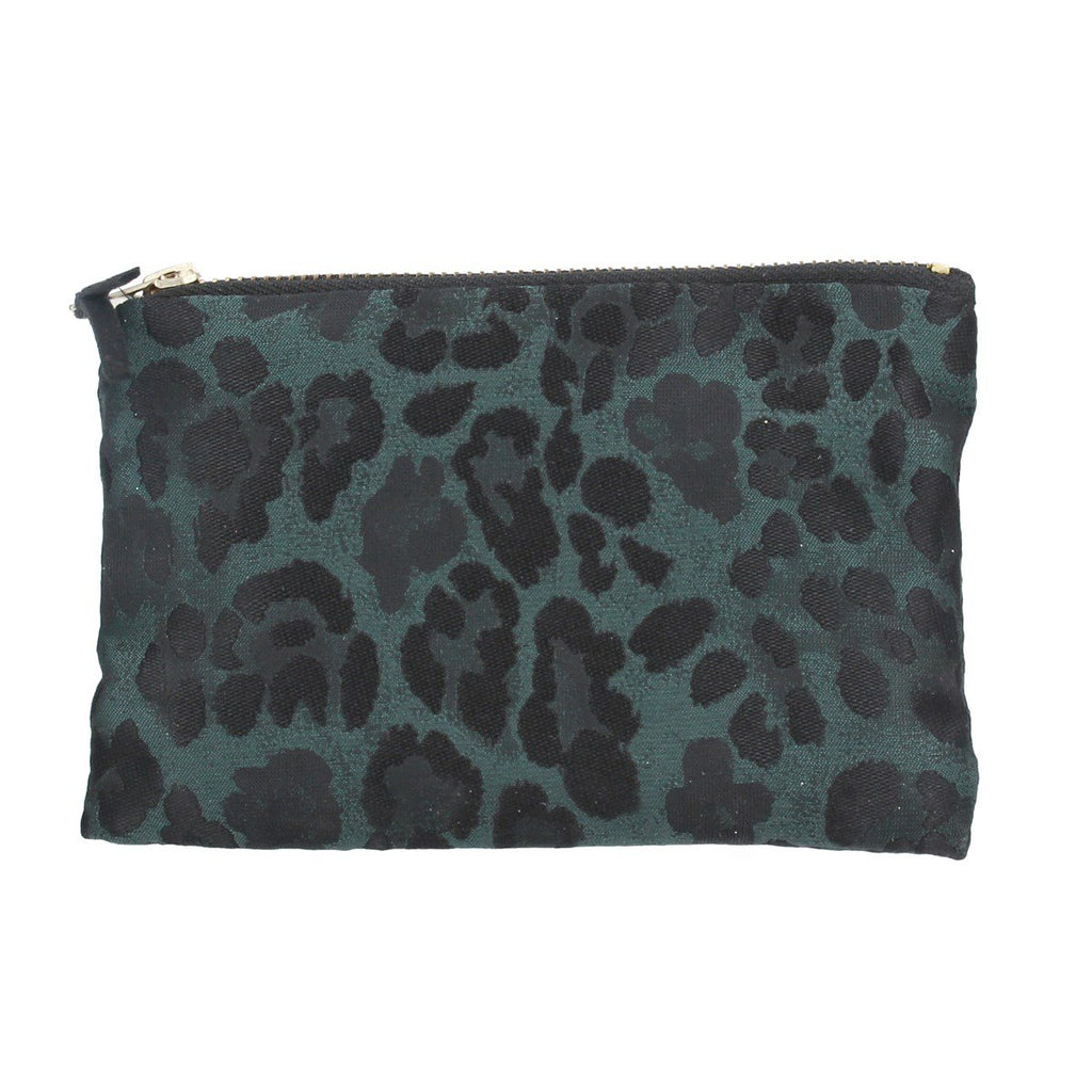 Gisela Graham Jacquard Purse - Green Leopard Print
