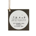 East of India Square Tag - Friends Are Flowers