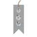 East of India Six Label Pack - Grey Hedgerow